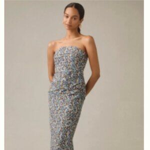 NEW NWT The Soleil Magic Fabric Strapless Ruched Dress (M) fits like (SM)